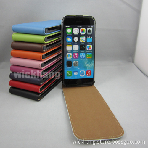 Genuine Leather Pouch Flip Case for Apple iPhone 6 / iPhone 6 Plus